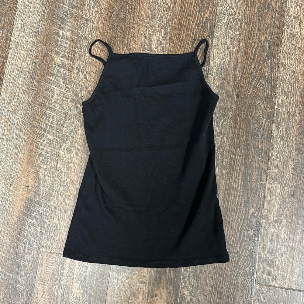 Loft high-neck knit cami black size XS EUC
